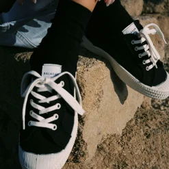 Balagan Novesta Star Master Sneakersy Damskie Vegan, Czarne Na Bialym- Sneakersy