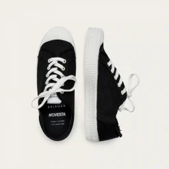 Balagan Novesta Star Master Sneakersy Damskie Vegan, Czarne Na Bialym- Sneakersy