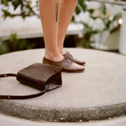 Balagan Pitzi Torebka, Brazowy Wzor Krokodyla- Listonoszki