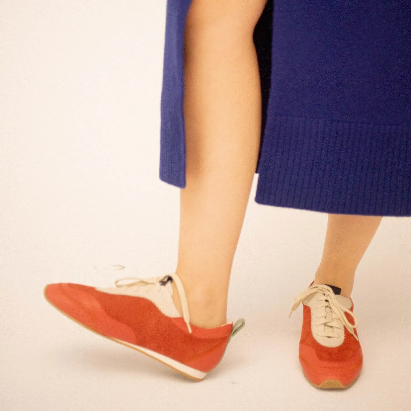Balagan Ritza Sneakersy, Vintage Czerwony Nubuk- Sneakersy