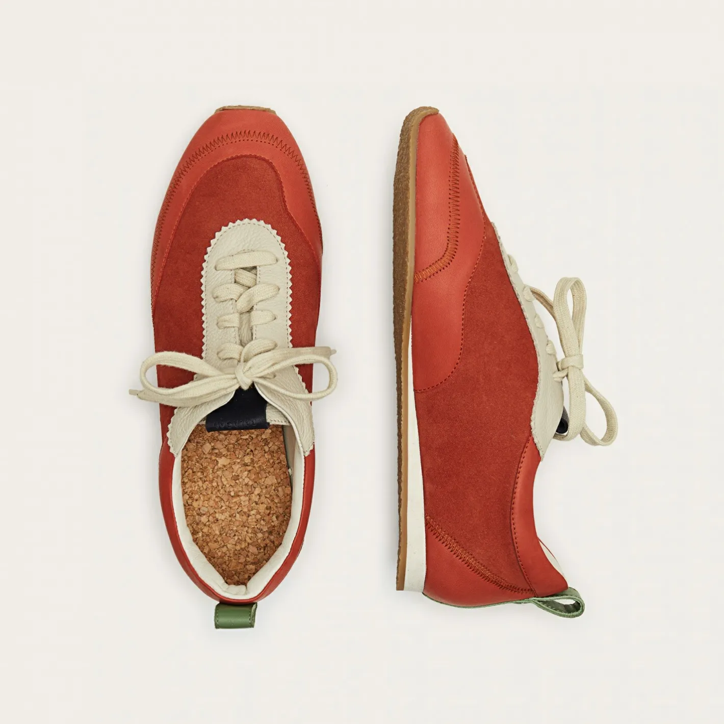Balagan Ritza Sneakersy, Vintage Czerwony Nubuk- Sneakersy