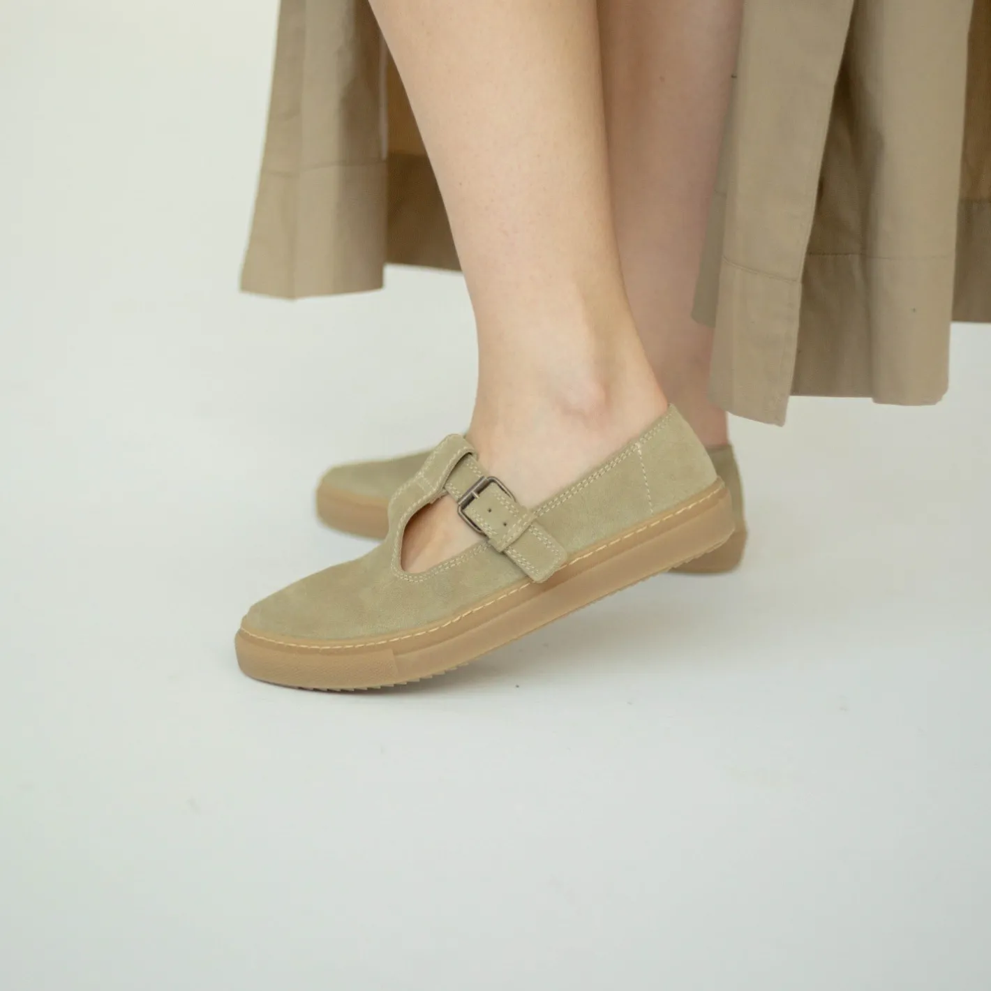 Balagan Sababa Sneakersy, Zbozowy Welur- Sneakersy